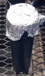 A deepot covered with foil