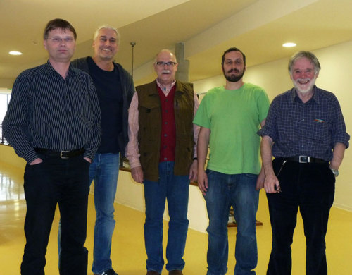 Dijon-group from left to right: Dirk Rdecker, Arthur Schubler, Joe Morton, Sidney Sturmer and Christopher Walker